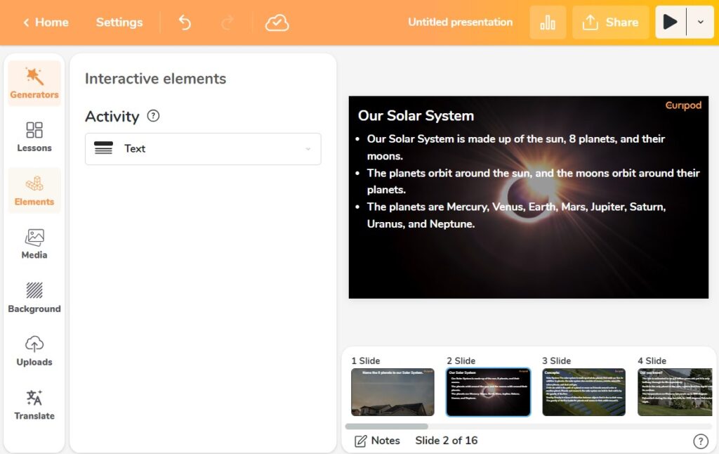 Curipod: An Intelligent Presentation Tool – Teachnet.ie